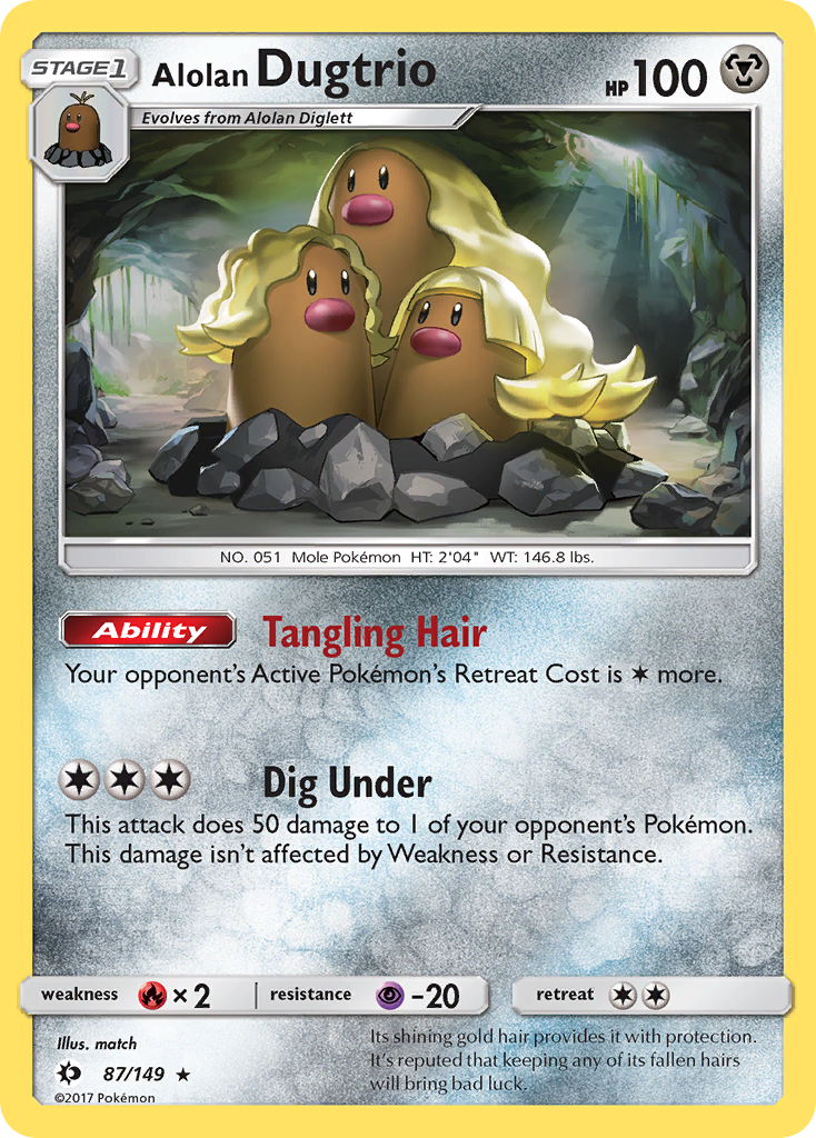 Alolan Dugtrio (87/149) [Sun & Moon: Base Set] | Odin's Place
