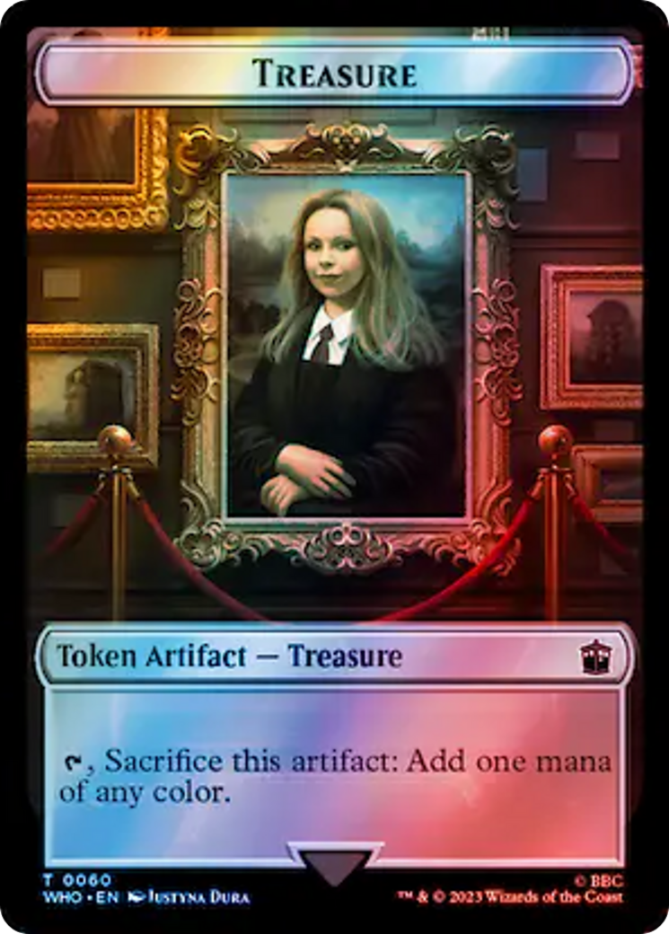 Fish // Treasure (0060) Double-Sided Token (Surge Foil) [Doctor Who Tokens] | Odin's Place
