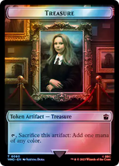 Warrior // Treasure (0060) Double-Sided Token (Surge Foil) [Doctor Who Tokens] | Odin's Place