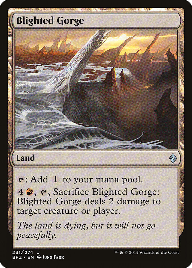 Blighted Gorge (231) [Battle for Zendikar] | Odin's Place