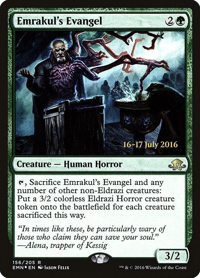 Emrakul's Evangel (156) [Eldritch Moon Prerelease Promos] | Odin's Place