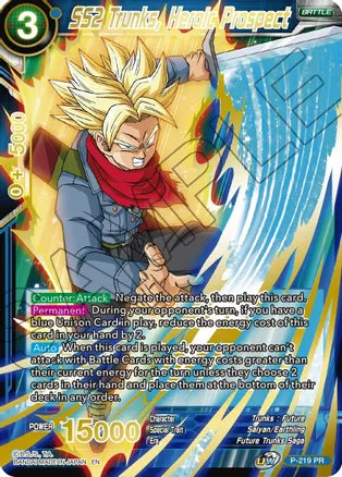 SS2 Trunks, Heroic Prospect (Gold Stamped) (P-219) [Mythic Booster] | Odin's Place