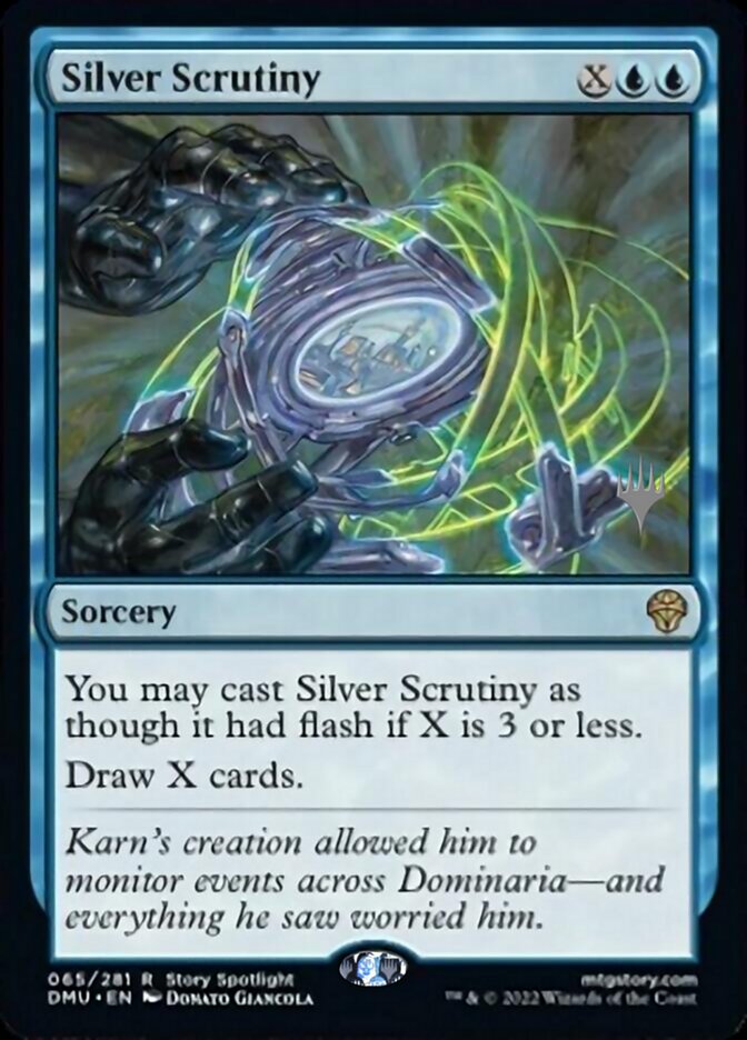Silver Scrutiny (Promo Pack) [Dominaria United Promos] | Odin's Place