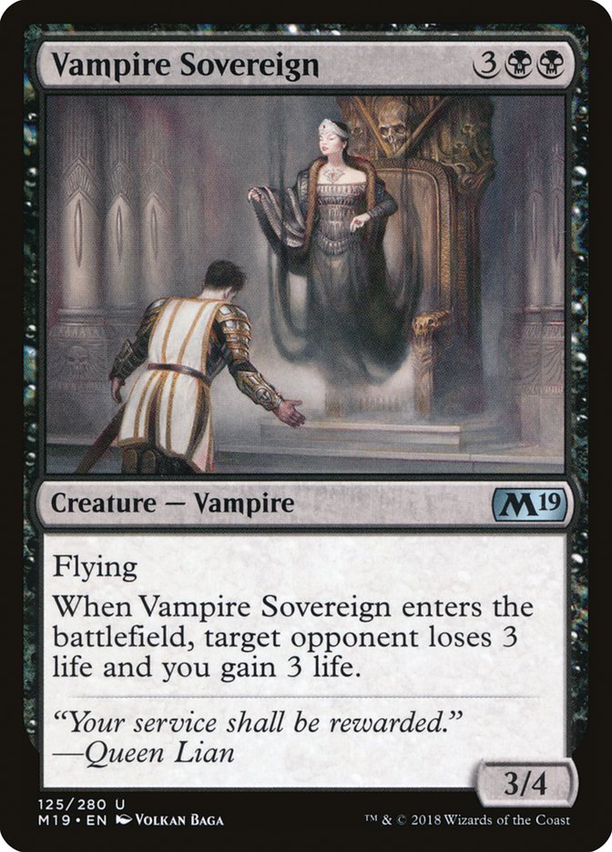 Vampire Sovereign (125) [Core Set 2019] | Odin's Place