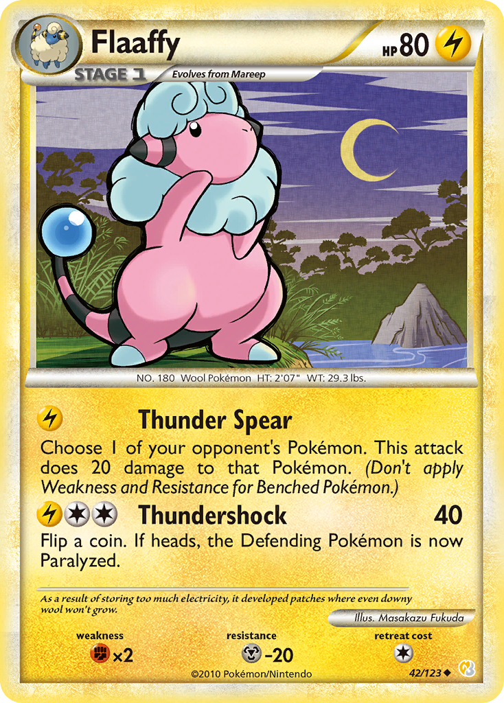 Flaaffy (42/123) [HeartGold & SoulSilver: Base Set] | Odin's Place