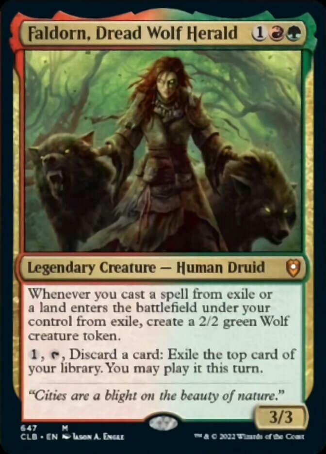 Faldorn, Dread Wolf Herald [Commander Legends: Battle for Baldur's Gate] | Odin's Place