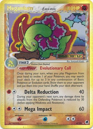 Meganium (4/101) (Delta Species) (Stamped) [EX: Dragon Frontiers] | Odin's Place