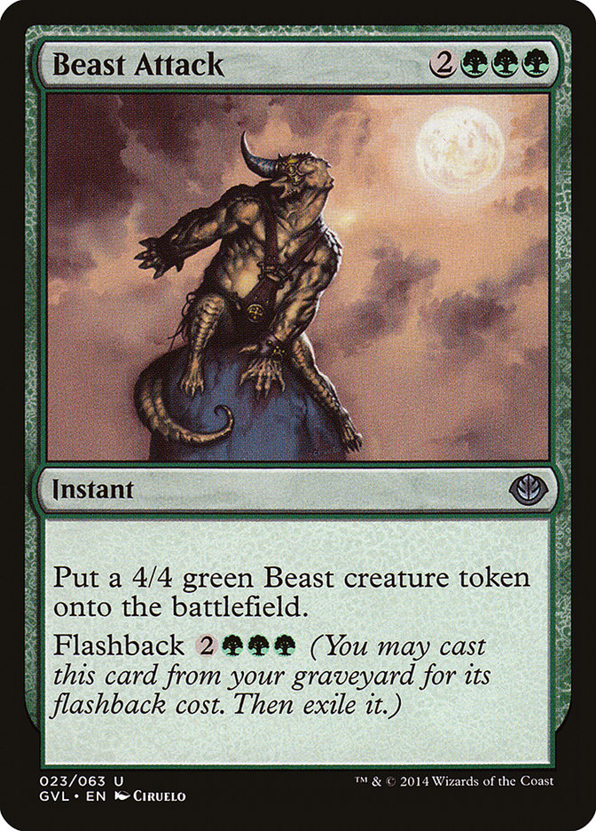 Beast Attack (23) (Garruk vs. Liliana) [Duel Decks Anthology] | Odin's Place