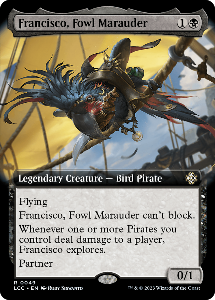 Francisco, Fowl Marauder (Extended Art) [The Lost Caverns of Ixalan Commander] | Odin's Place