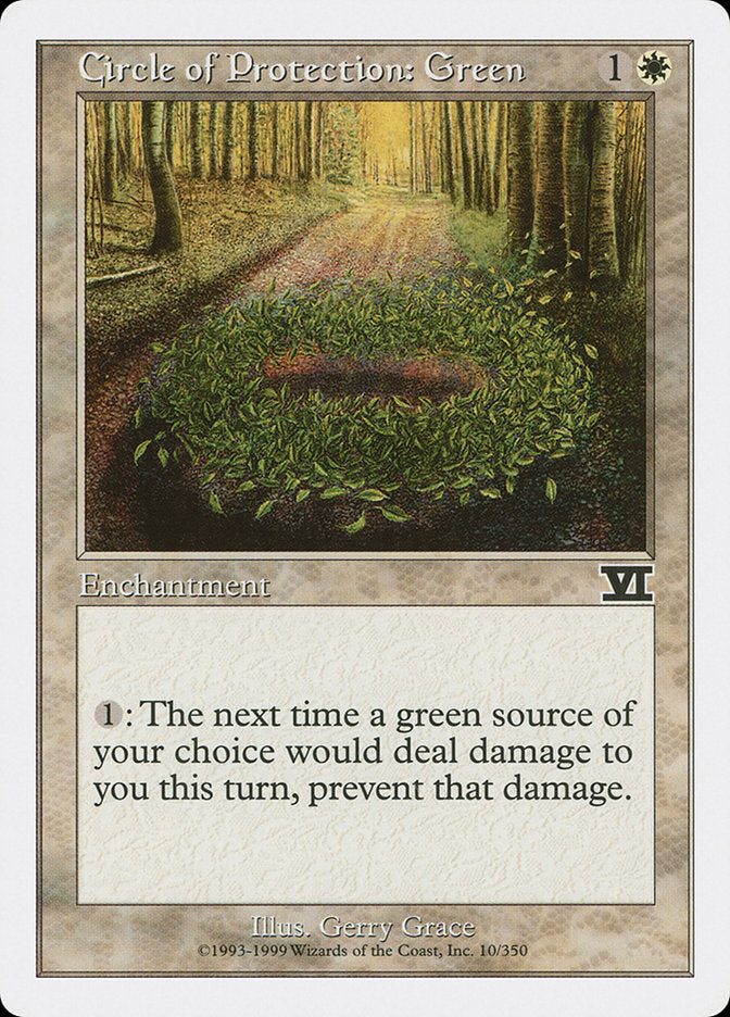 Circle of Protection: Green (10) [Classic Sixth Edition] | Odin's Place