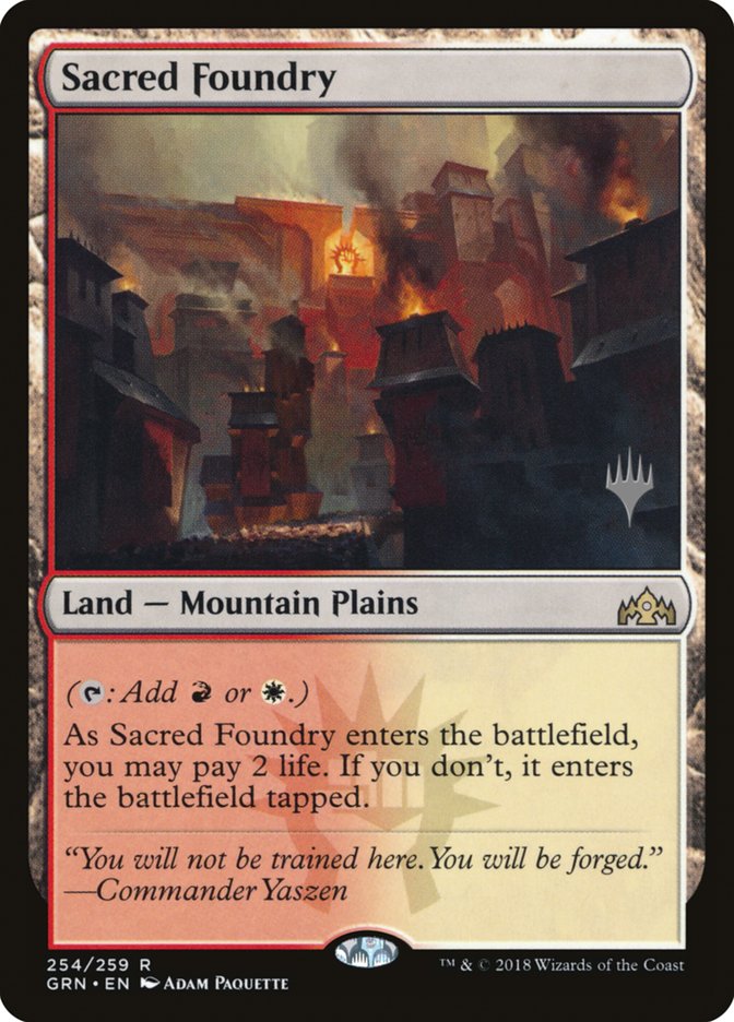 Sacred Foundry (Promo Pack) [Guilds of Ravnica Promos] | Odin's Place