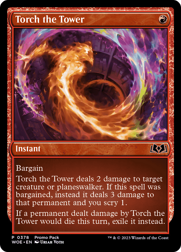 Torch the Tower (Promo Pack) [Wilds of Eldraine Promos] | Odin's Place