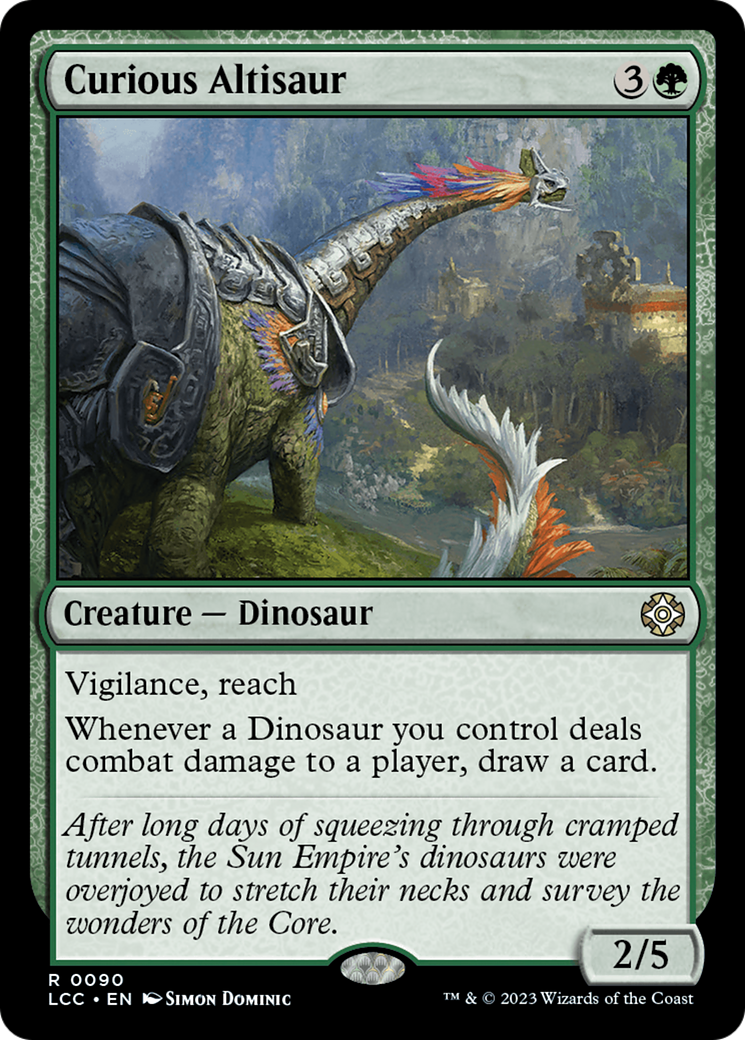 Curious Altisaur [The Lost Caverns of Ixalan Commander] | Odin's Place