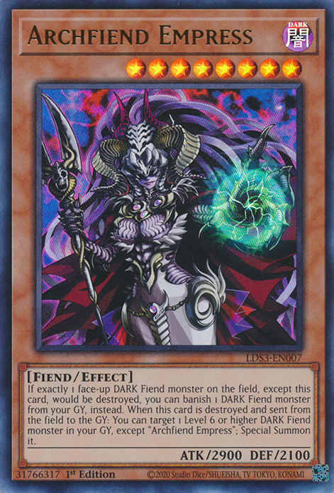Archfiend Empress [LDS3-EN007] Ultra Rare | Odin's Place