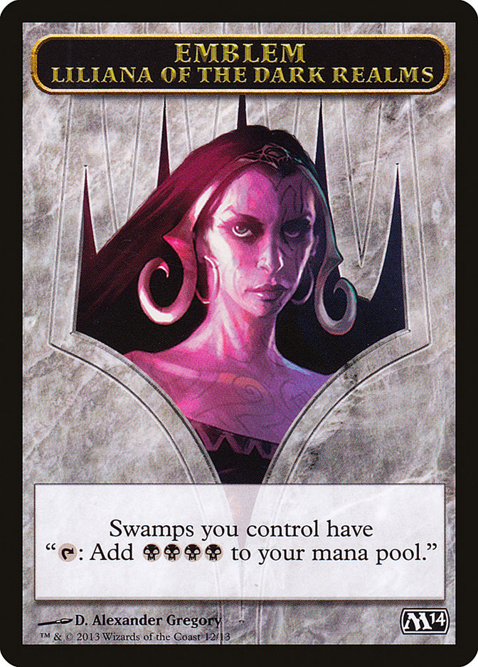 Liliana of the Dark Realms Emblem (12) [Magic 2014 Tokens] | Odin's Place
