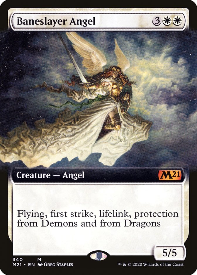 Baneslayer Angel (Extended Art) [Core Set 2021] | Odin's Place