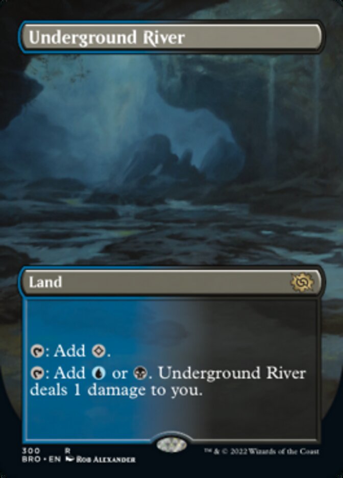 Underground River (Borderless Alternate Art) [The Brothers' War] | Odin's Place