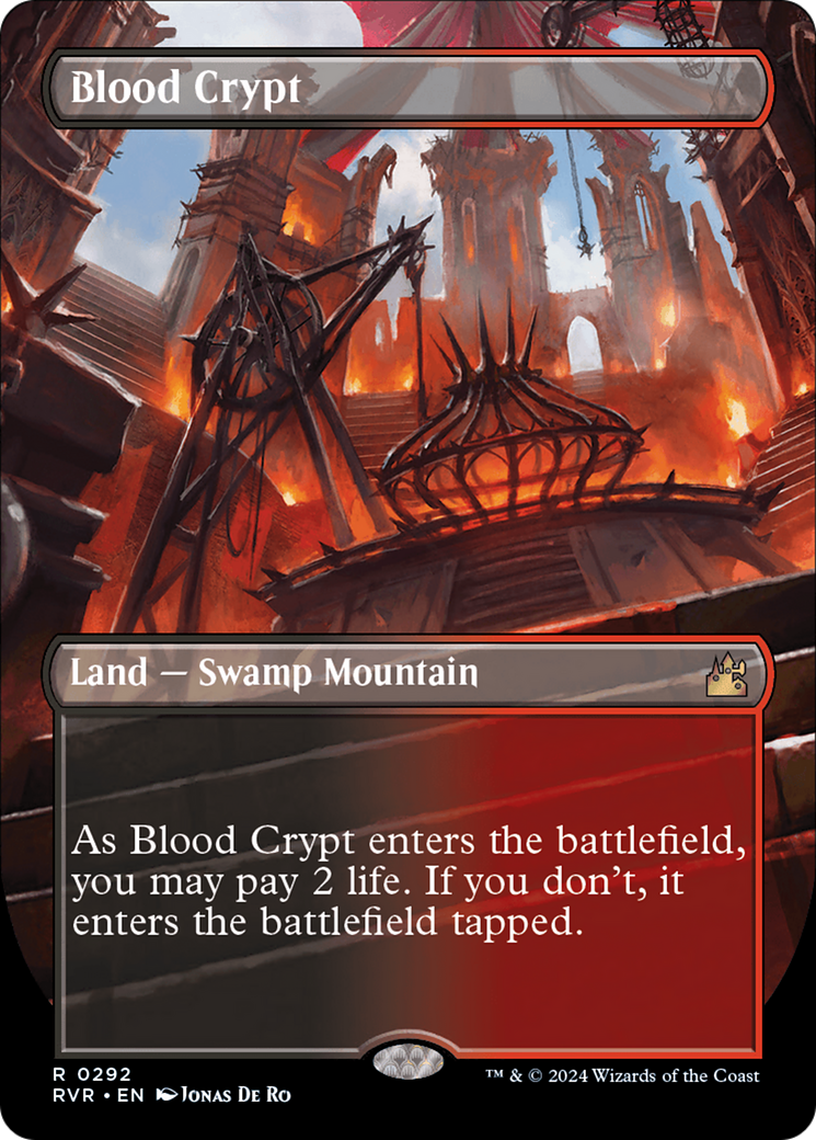 Blood Crypt (Borderless) [Ravnica Remastered] | Odin's Place