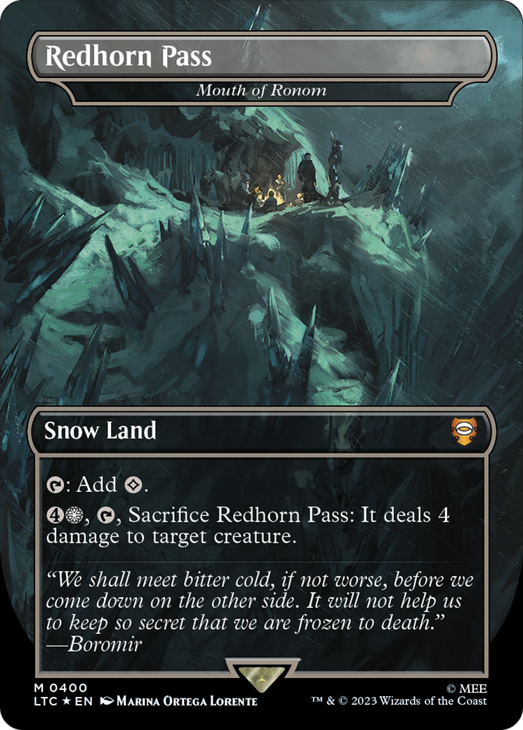Redhorn Pass - Mouth of Ronom (Surge Foil Realms and Relics) [The Lord of the Rings: Tales of Middle-Earth Commander] | Odin's Place