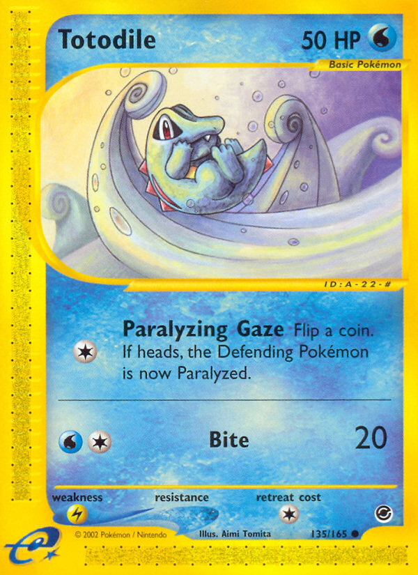 Totodile (135/165) [Expedition: Base Set] | Odin's Place