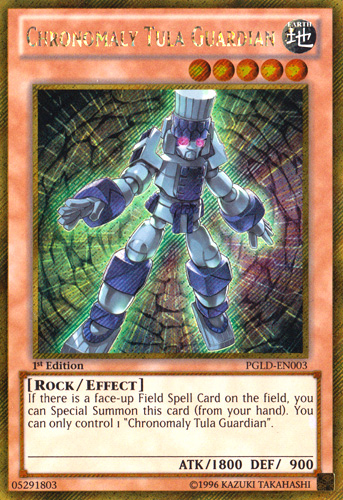 Chronomaly Tula Guardian [PGLD-EN003] Gold Secret Rare | Odin's Place