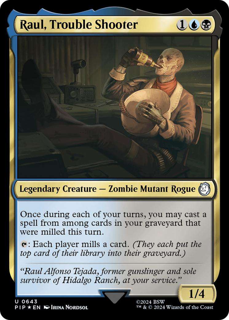Raul, Trouble Shooter (Surge Foil) [Fallout] | Odin's Place