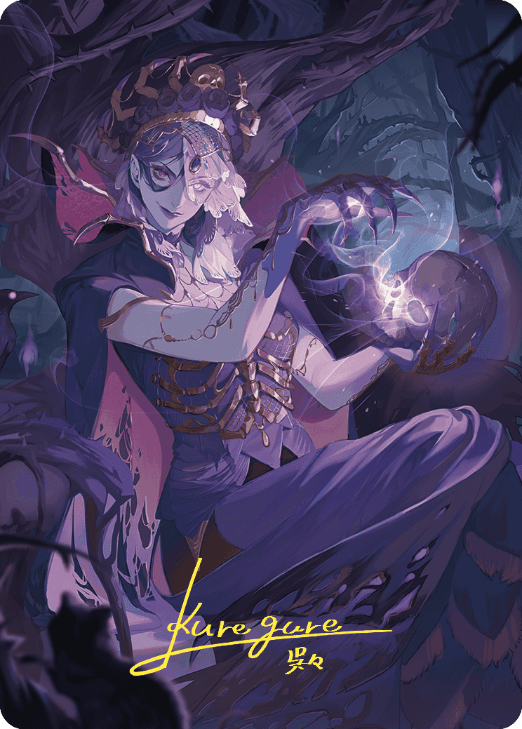 Necropotence Art Card (Gold-Stamped Signature) [Wilds of Eldraine Art Series] | Odin's Place