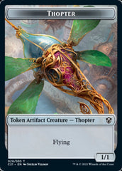 Golem (027) // Thopter Double-Sided Token [Commander 2021 Tokens] | Odin's Place