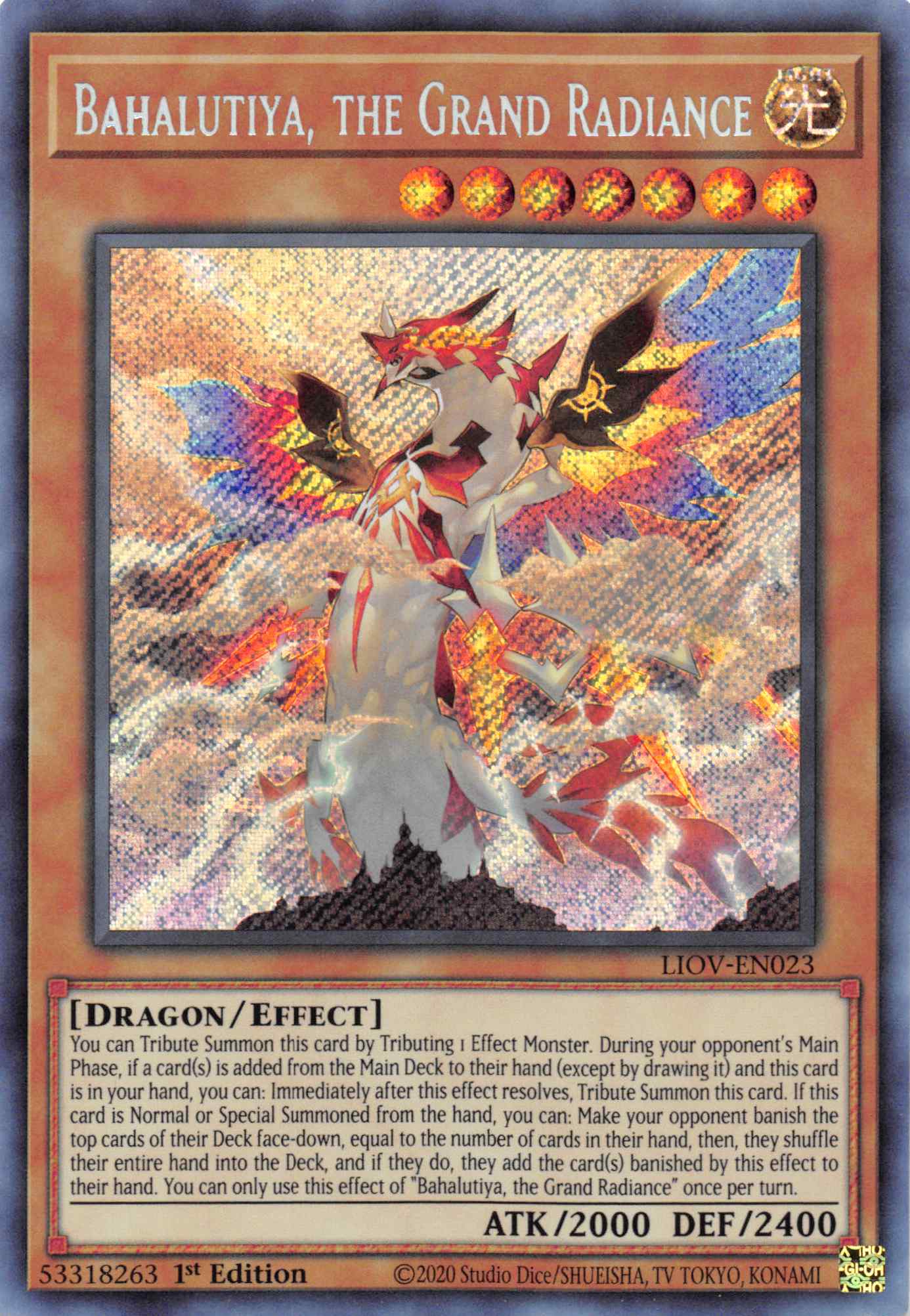 Bahalutiya, the Grand Radiance [LIOV-EN023] Secret Rare | Odin's Place