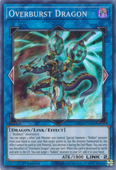 Overburst Dragon [MP20-EN200] Super Rare | Odin's Place