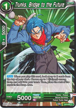 Trunks, Bridge to the Future (BT3-062) [Cross Worlds] | Odin's Place