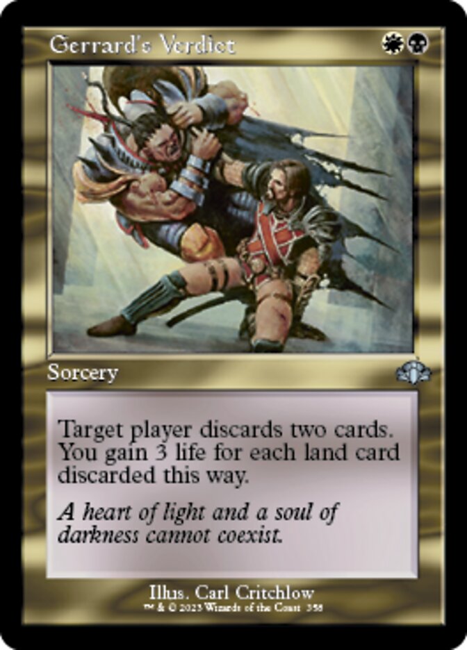 Gerrard's Verdict (Retro) [Dominaria Remastered] | Odin's Place