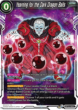 Yearning for the Dark Dragon Balls (Common) (BT13-149) [Supreme Rivalry] | Odin's Place