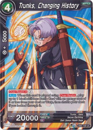 Trunks, Changing History (DB3-108) [Giant Force] | Odin's Place