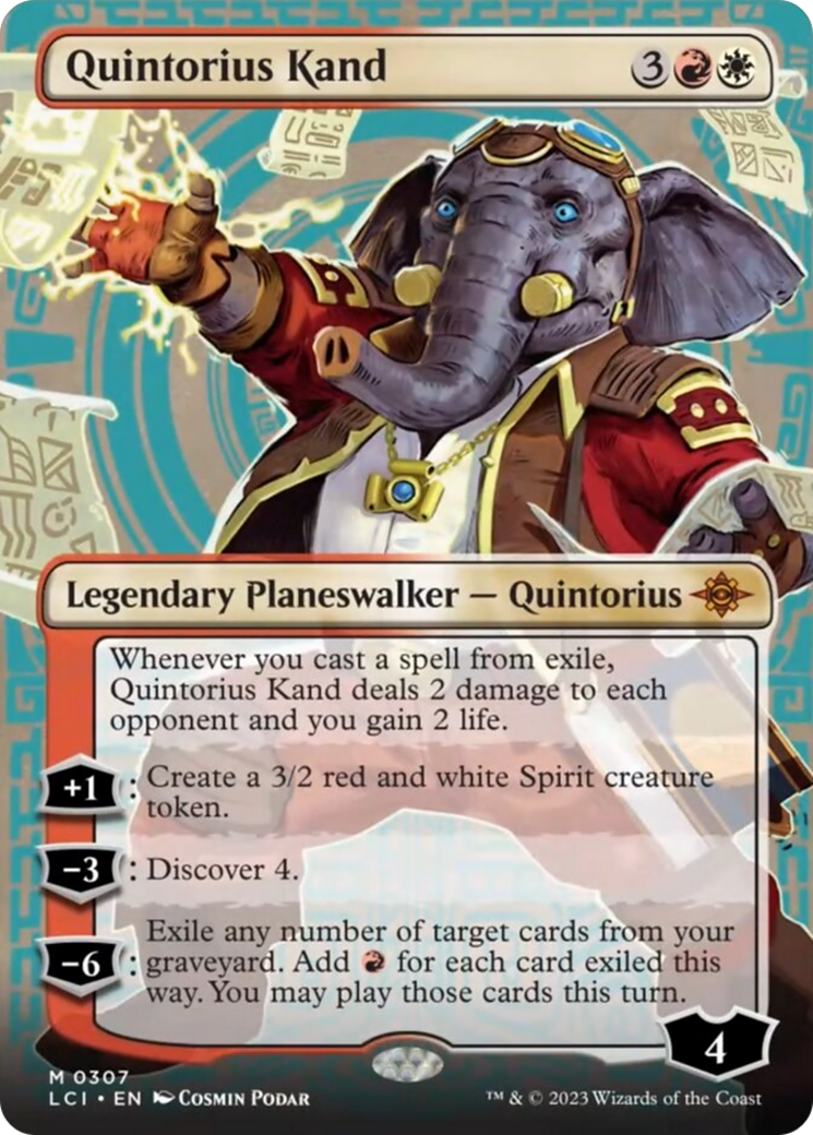 Quintorius Kand (0307) (Borderless) [The Lost Caverns of Ixalan] | Odin's Place