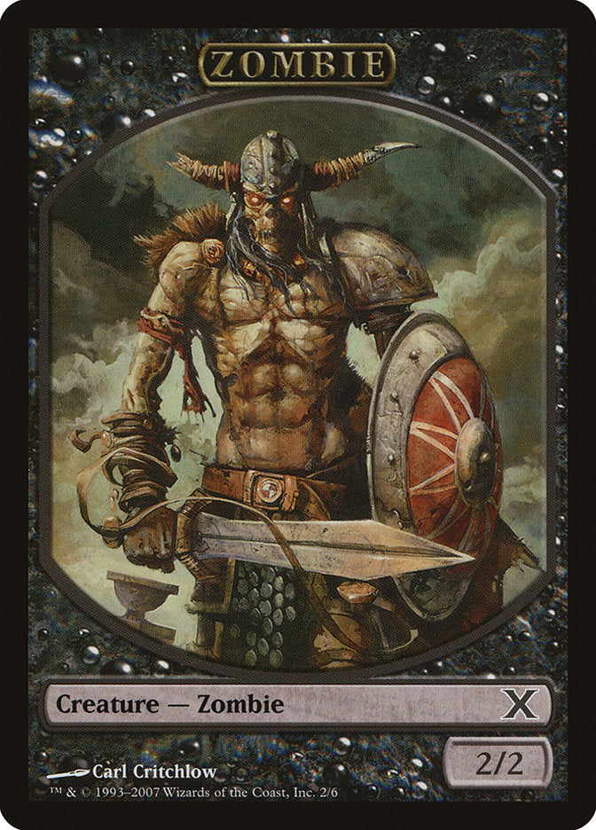 Zombie Token (2) [Tenth Edition Tokens] | Odin's Place
