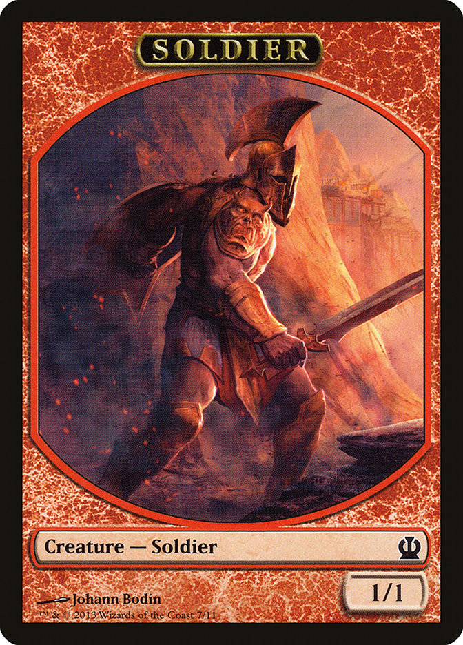 Soldier Token (7/11) [Theros Tokens] | Odin's Place