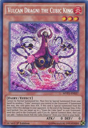 Vulcan Dragni the Cubic King [MVP1-ENS37] Secret Rare | Odin's Place