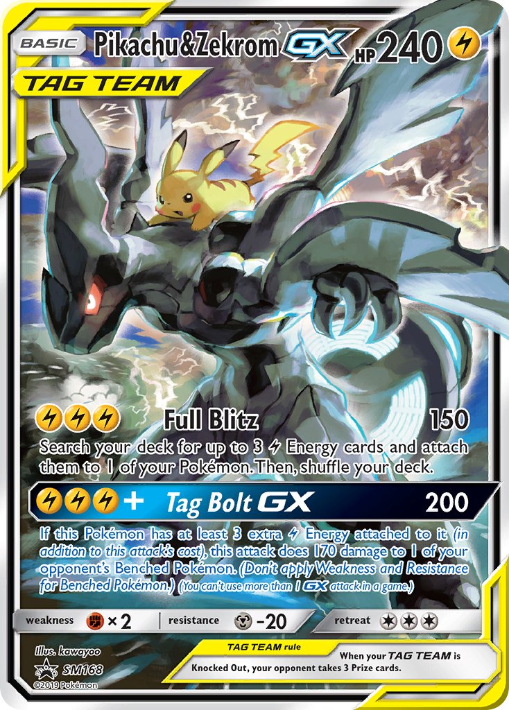 Pikachu & Zekrom GX (SM168) [Sun & Moon: Black Star Promos] | Odin's Place