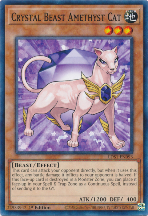 Crystal Beast Amethyst Cat [LDS1-EN093] Common | Odin's Place