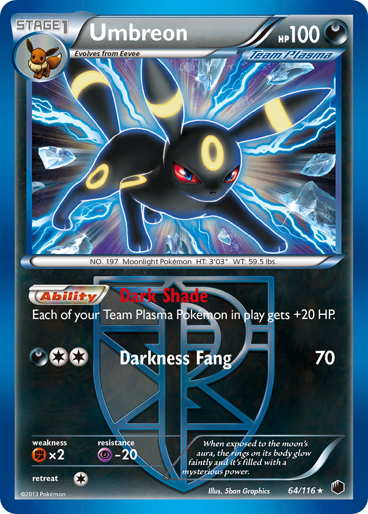 Umbreon (64/116) [Black & White: Plasma Freeze] | Odin's Place