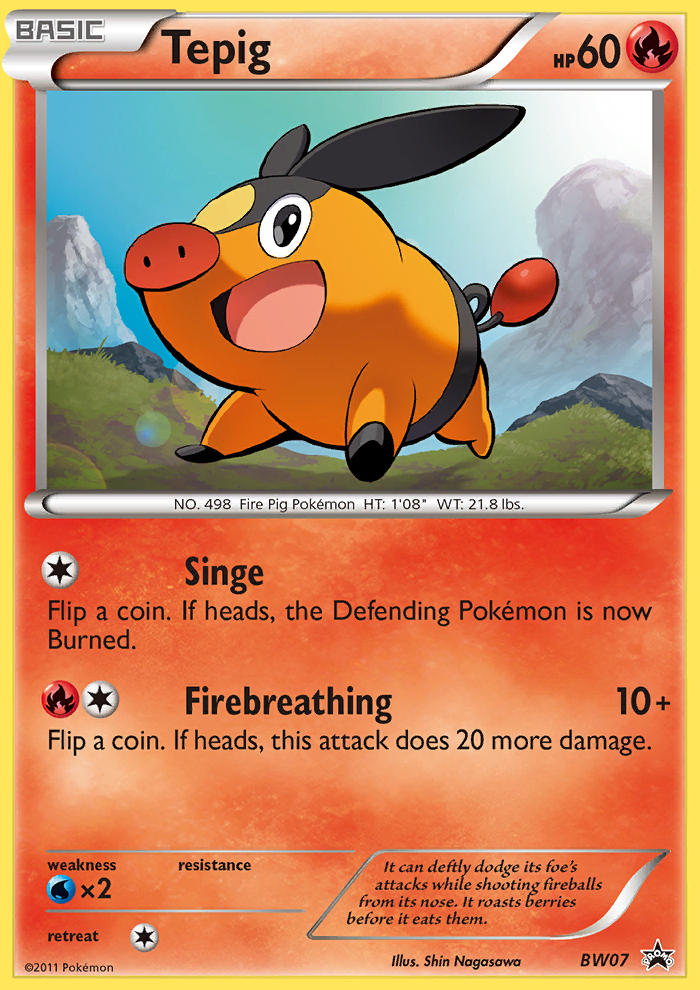 Tepig (BW07) [Black & White: Black Star Promos] | Odin's Place