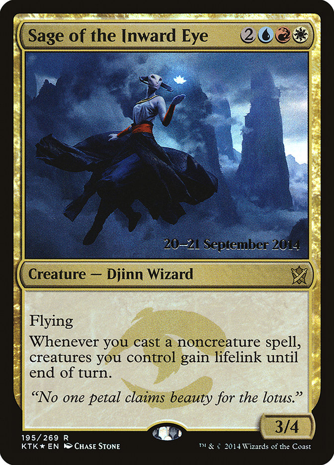 Sage of the Inward Eye (195) [Khans of Tarkir Prerelease Promos] | Odin's Place