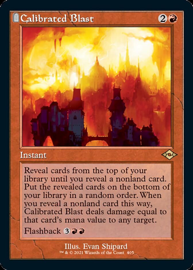 Calibrated Blast (Retro Foil Etched) [Modern Horizons 2] | Odin's Place