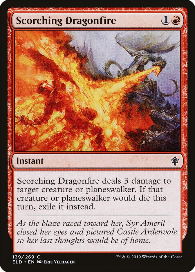 Scorching Dragonfire [Throne of Eldraine] | Odin's Place