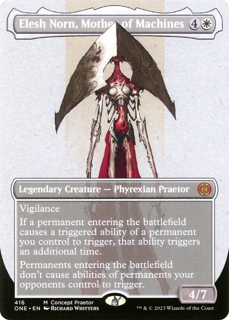 Elesh Norn, Mother of Machines (Borderless Concept Praetors) [Phyrexia: All Will Be One] | Odin's Place