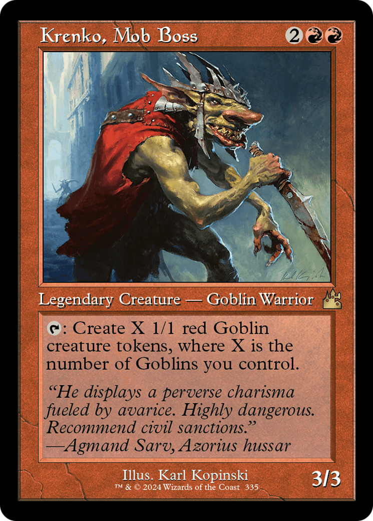 Krenko, Mob Boss (Retro) [Ravnica Remastered] | Odin's Place