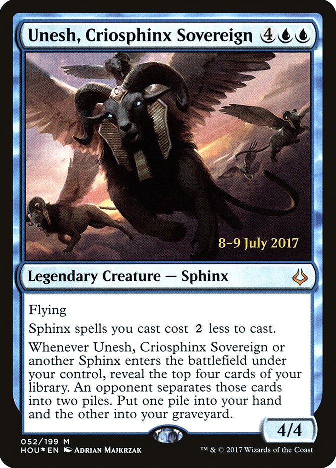 Unesh, Criosphinx Sovereign (52) [Hour of Devastation Prerelease Promos] | Odin's Place