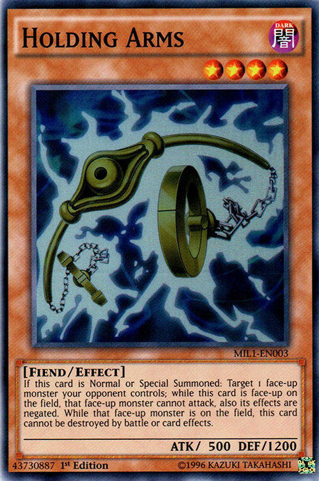 Holding Arms [MIL1-EN003] Super Rare | Odin's Place