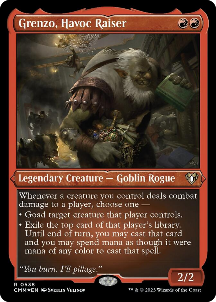 Grenzo, Havoc Raiser (Foil Etched) [Commander Masters] | Odin's Place